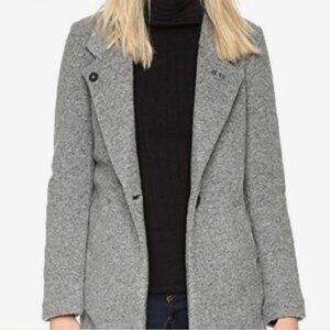 Maison Scotch Wool Blend Coat Grey size 2